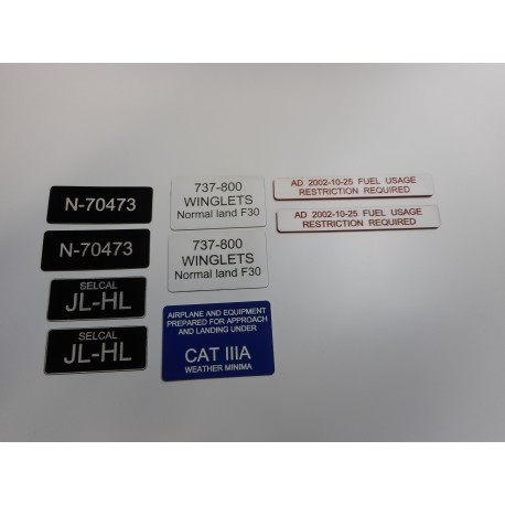 Set stickers B737-800