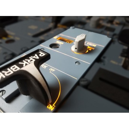 Rudder trim & Parking brake panel