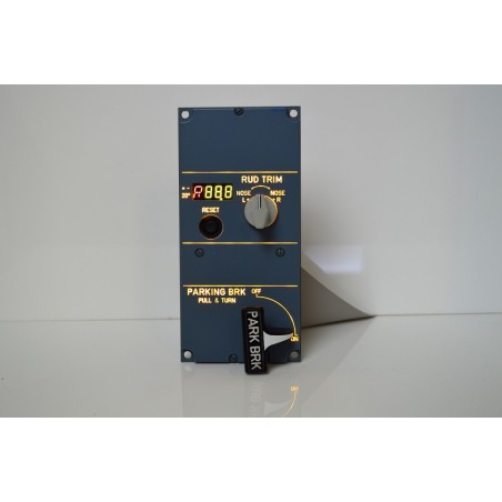 Rudder trim & Parking brake panel